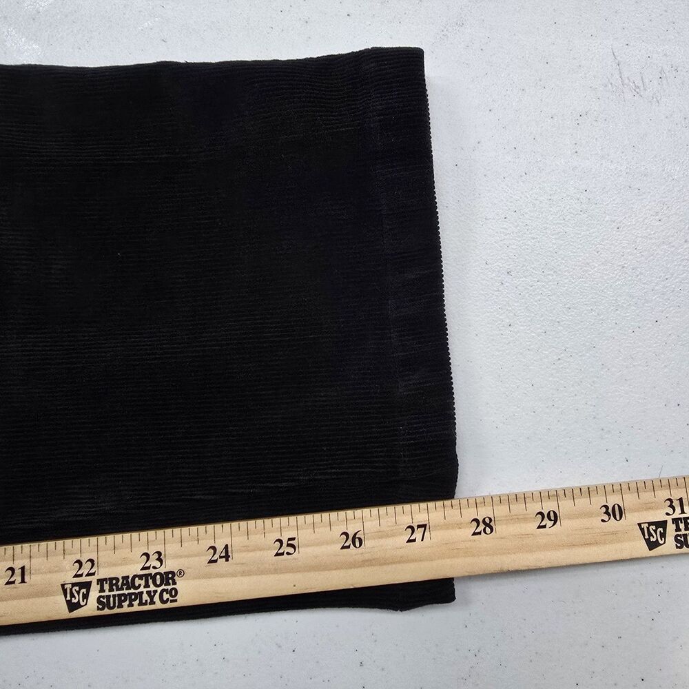 LL Bean Corduroy Pants Womens 16P Black Slash Pockets Cowgirl Casual Classic Fit - Picture 8 of 9